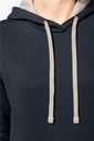 Kapuzensweatshirt bicolor Damen