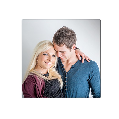 Alu-Fototafel weiß-glänzend, 150 x 150 x 1,15 mm