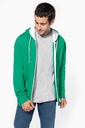 KAPUZENSWEATSHIRT BICOLOR mit Reißverschluss