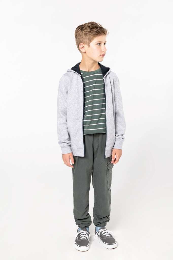 KAPUZENSWEATSHIRT mit Reißverschluss Kinder