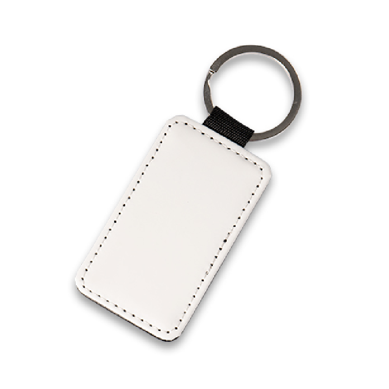Schlüsselanhänger aus Kunstleder, Rechteck