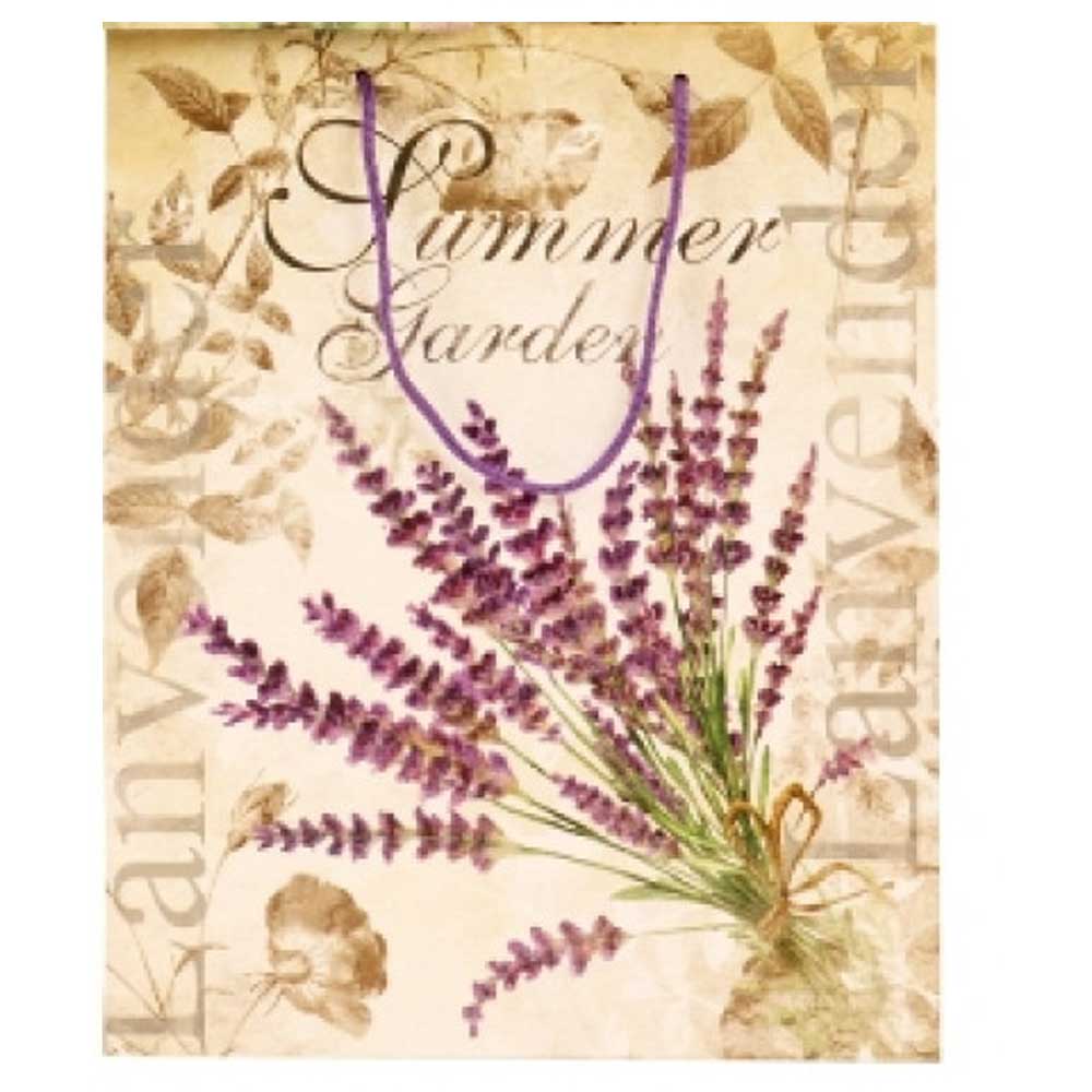 Geschenktüte "Blumen Lavendel"