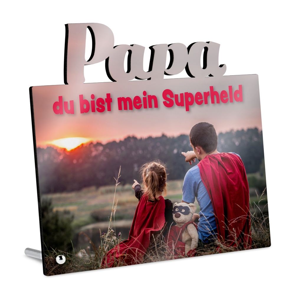 [ls-SST-18x18-Papa] Fotoaufsteller Papa