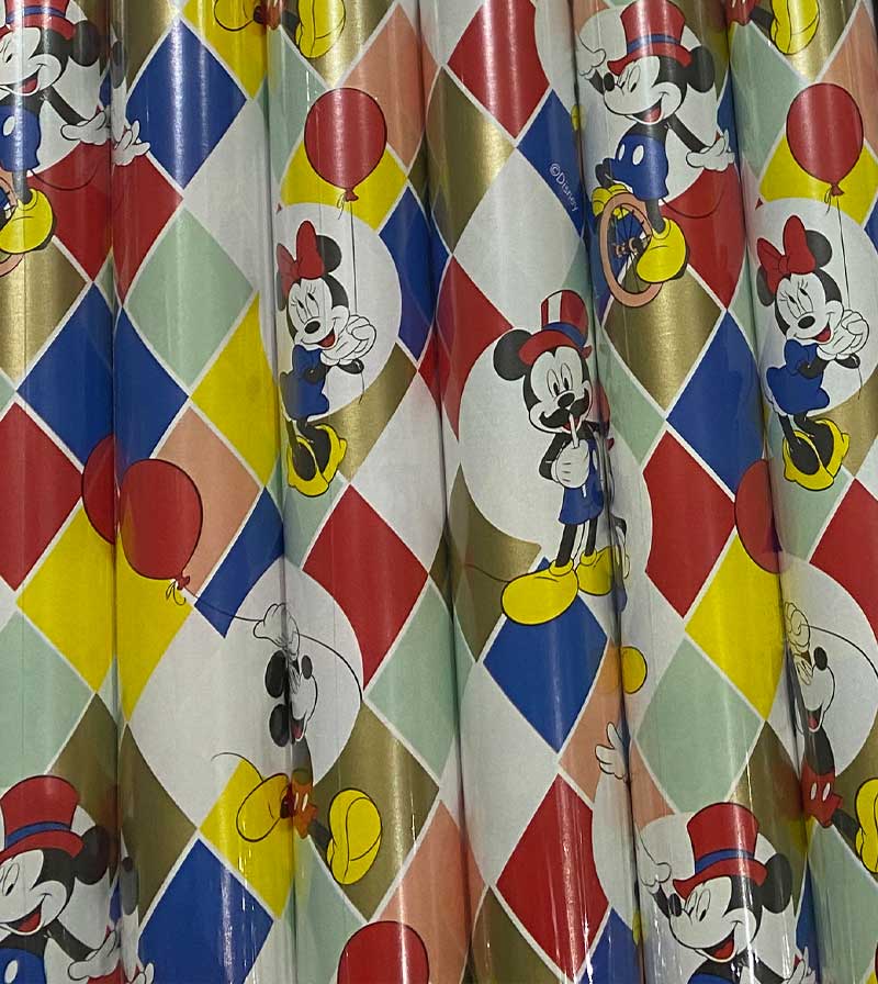 Geschenkpapier Rolle Micky Maus Ballon