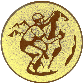 Emblem Klettern Ø25 - Ø50mm (Ø25mm, Gold)