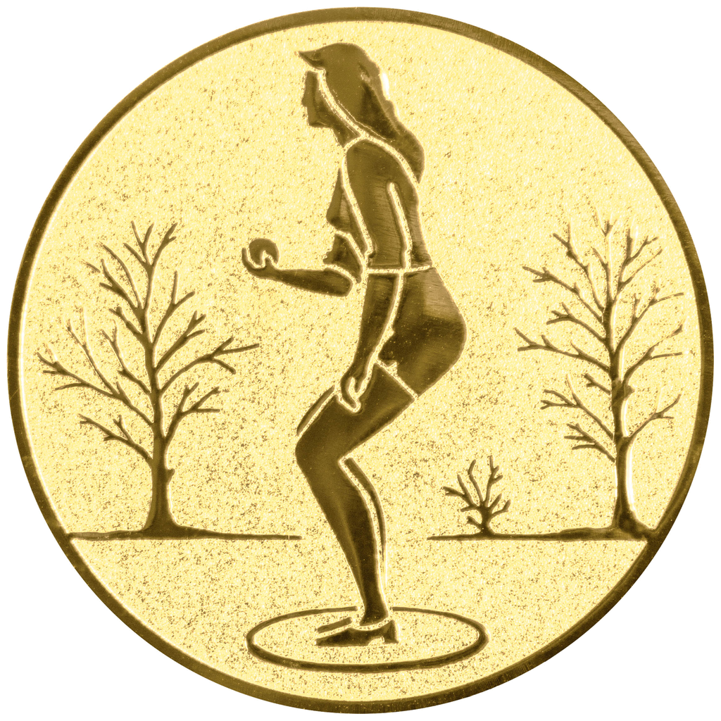 Emblem Petanque Boccia Boulen Damen Ø25 - Ø50mm (Ø25mm, Gold)