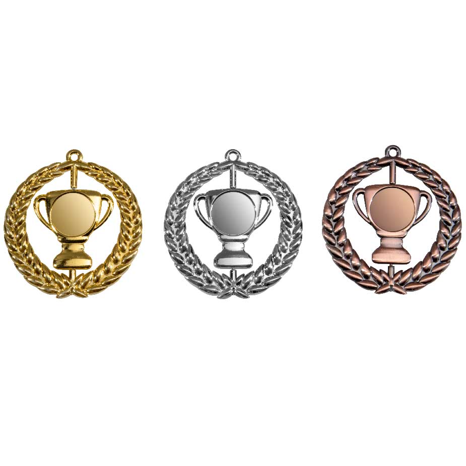 Medaille 9333 Zamak Ø85mm Ø25mm Drehbar (Zamak Gold)