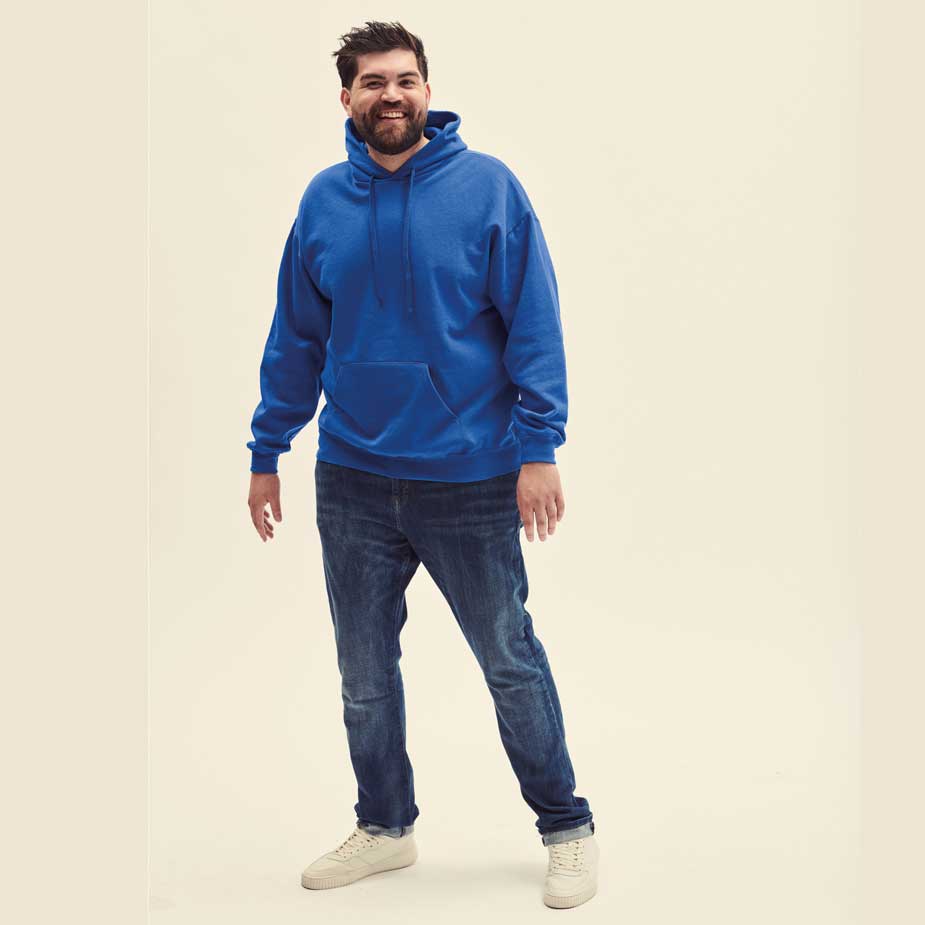 Kapuzensweatshirt 280 Classic Hooded Sweat (S, White, ohne Druck)