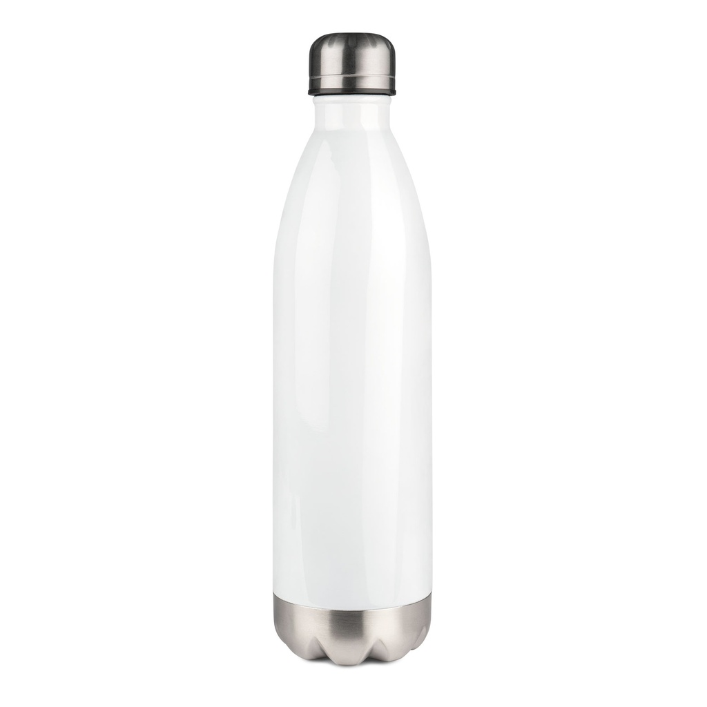 Edelstahl-Thermoflasche 750 ml Sockel silber