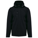 3-lagige Unisex-Softshell-Jacke mit Kapuze und abnehmbaren Ärmeln