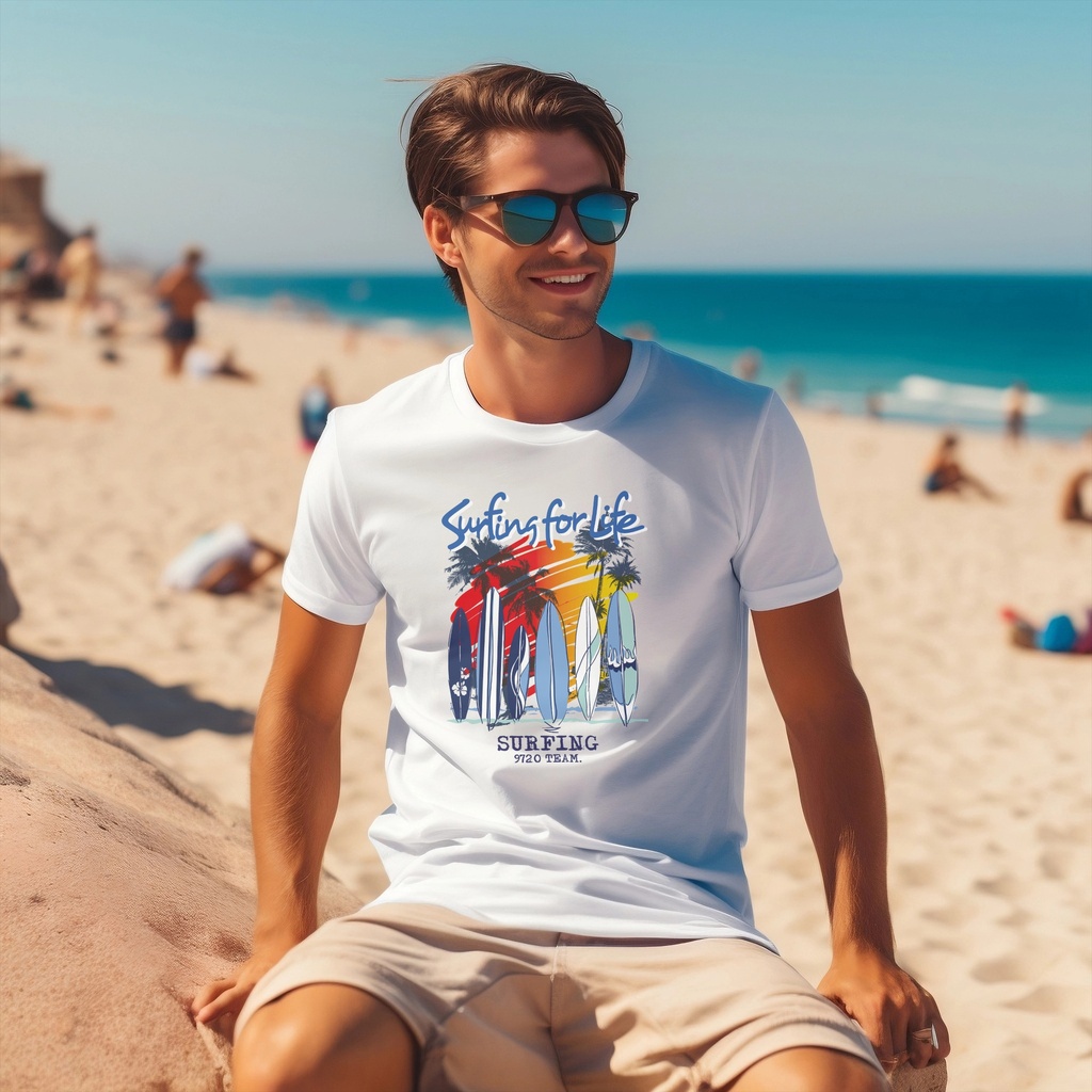 Surfing for Life (XS, White)