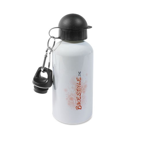 [ls-WBO-400-w] Aluminium-Trinkflasche 400 ml weiß