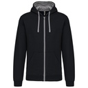KAPUZENSWEATSHIRT BICOLOR Herren mit Reißverschluss