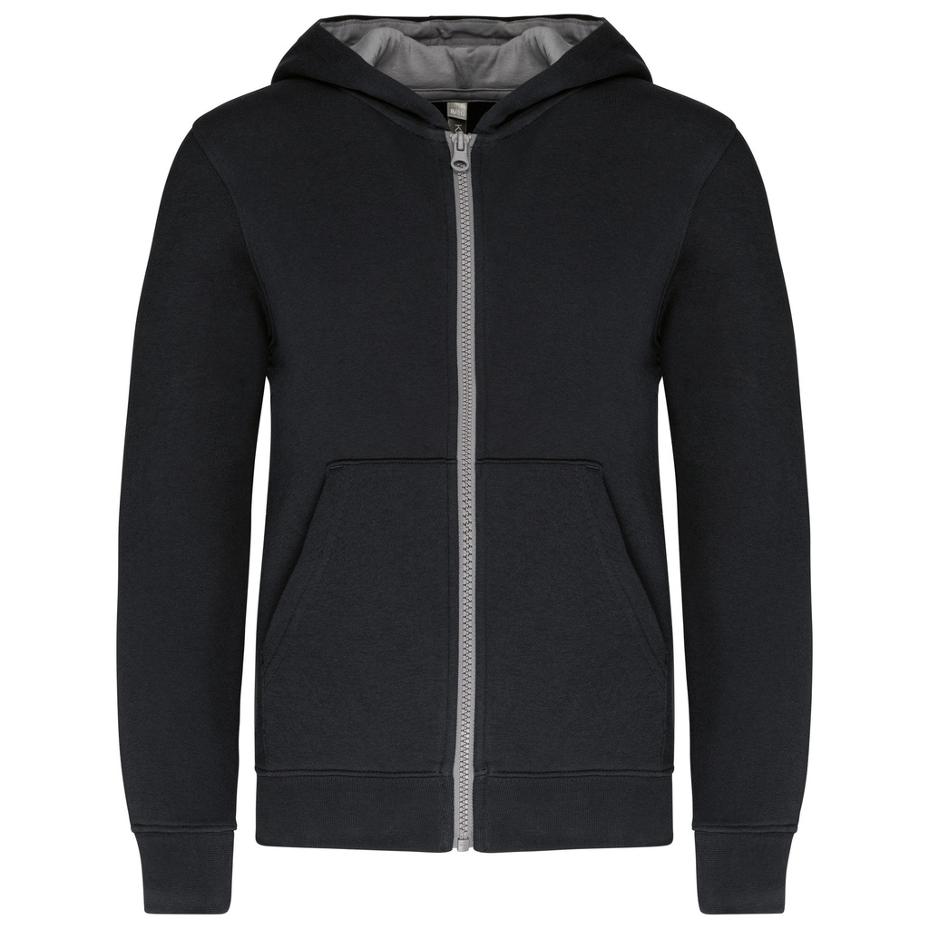 KAPUZENSWEATSHIRT mit Reißverschluss Kinder