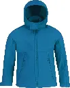 Kinder Softshell-Kapuzenjacke