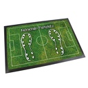 Fußmatte weiß mit Gummirand, rutschfest