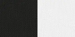 Halsband 22 mm schwarz-weiß mit Karabinerhaken