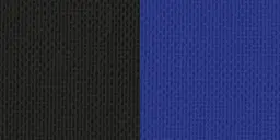 Halsband 22mm schwarz-blau mit Karabinerhaken