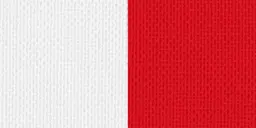 Halsband 22 mm weiß-rot mit Karabinerhaken