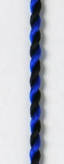 Kordel blau-schwarz mit Karabinerhaken