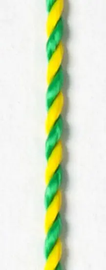 [ls-600] Kordel grün-gelb mit Karabinerhaken