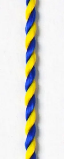 [ls-558] Kordel blau-gelb mit Karabinerhaken