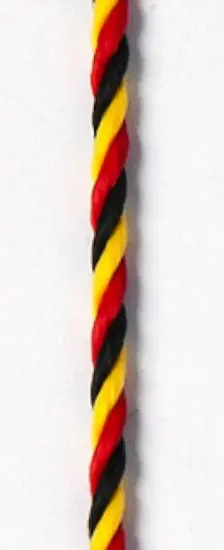 [ls-557] Kordel schwarz-rot-gold mit Karabinerhaken