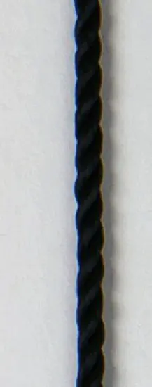 Kordel schwarz mit Karabinerhaken