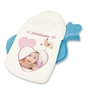 Wärmflasche Hellblau, inkl. Bedruckbarer Hülle