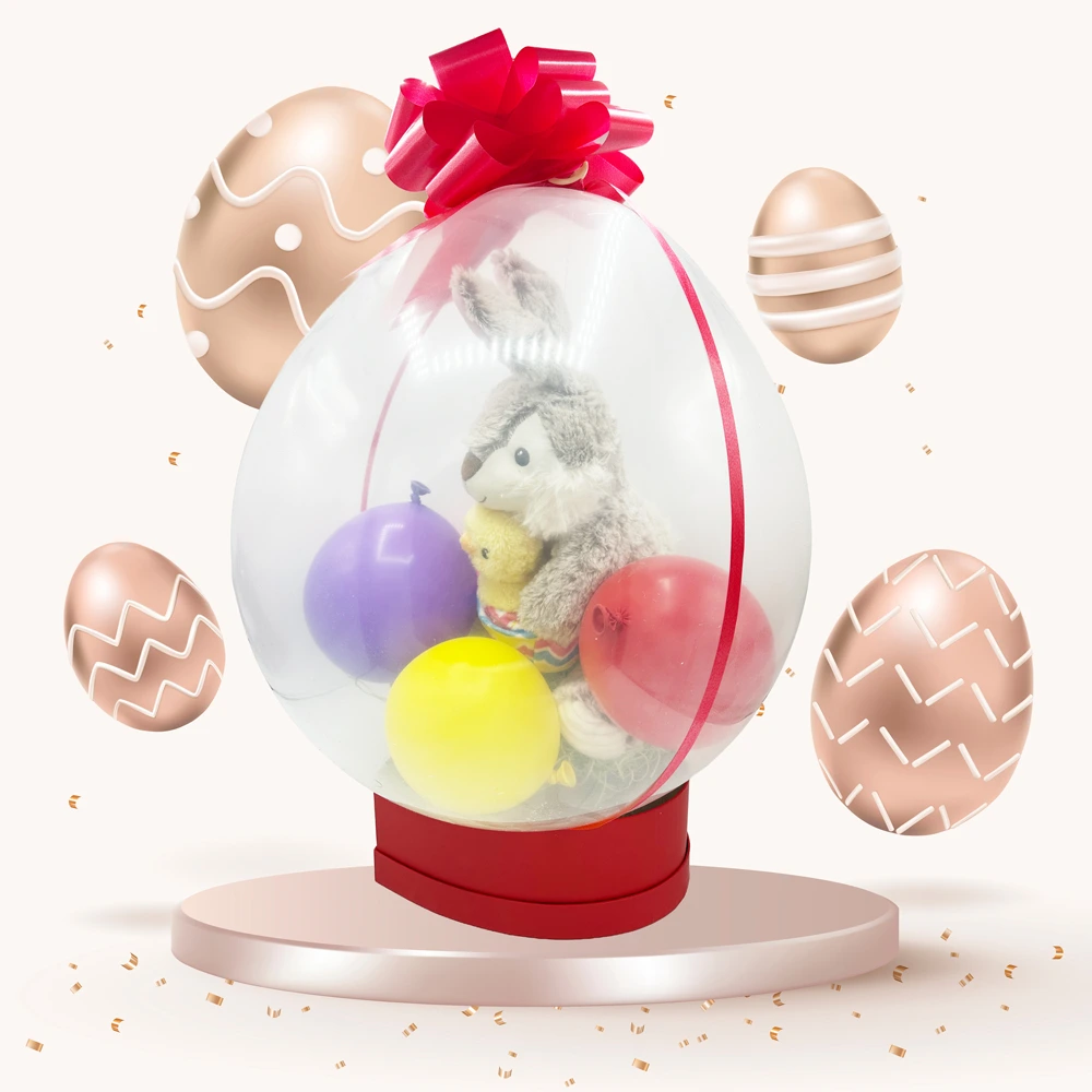 Ballon Herz Box Hase