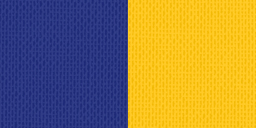 [ls-548] Halsband 22mm blau-gelb mit Haken