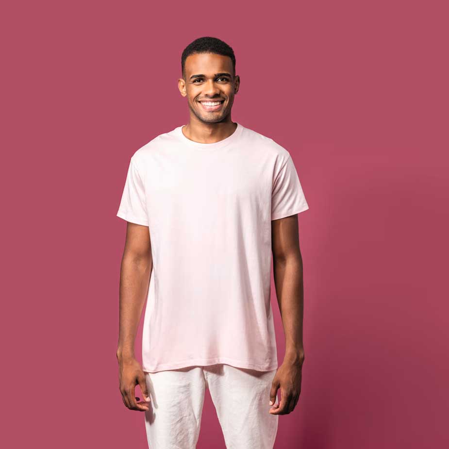 T-Shirt BIO150 Rundhals Kariban Herren (S, White, ohne Druck)