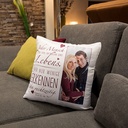 Kissen weiß satiniert 40x40