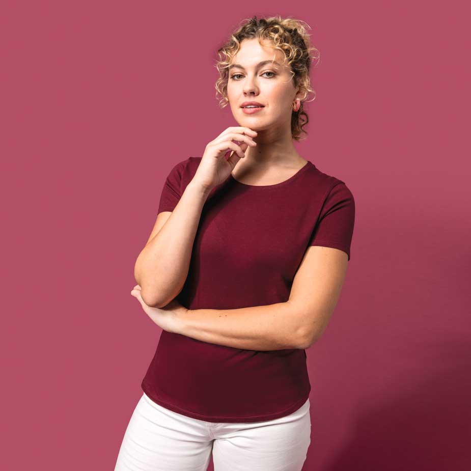 T-Shirt BIO150IC Rundhalsausschnitt Damen