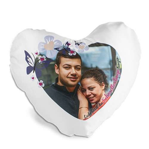 [ls-Kh-01] Herz Kissen weiß satiniert 40x44