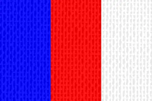 [743] Halsband 22 mm blau-rot-weiß mit Karabinerhaken