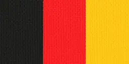 [547] Halsband 22 mm schw-rot-gold mit Karabinerhaken