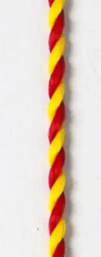 [ls-606] Kordel rot-gelb mit Karabinerhaken