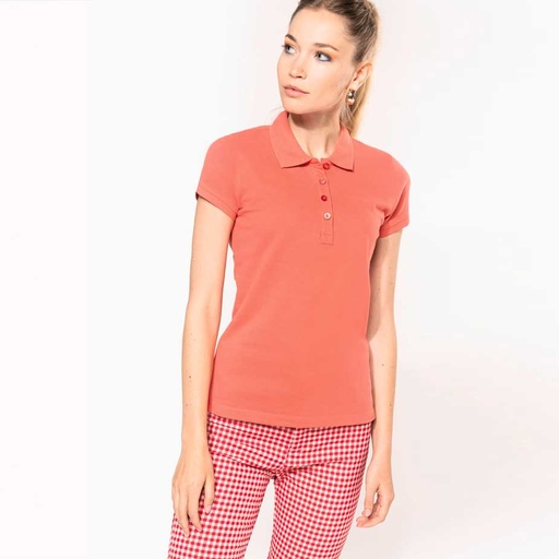 [ls-K255] Poloshirt 180 Kurzarm Baumwollpiqué Damen