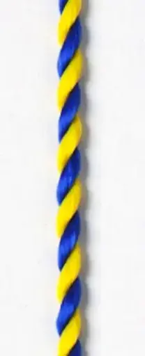 [ls-558] Kordel blau-gelb mit Karabinerhaken