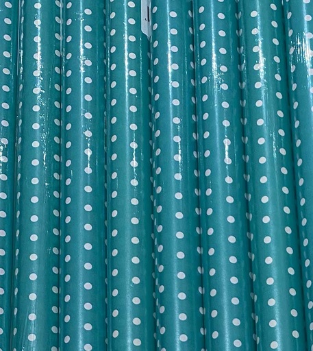 [ls-pa-punkte-blau] Geschenkpapier Punkte blau