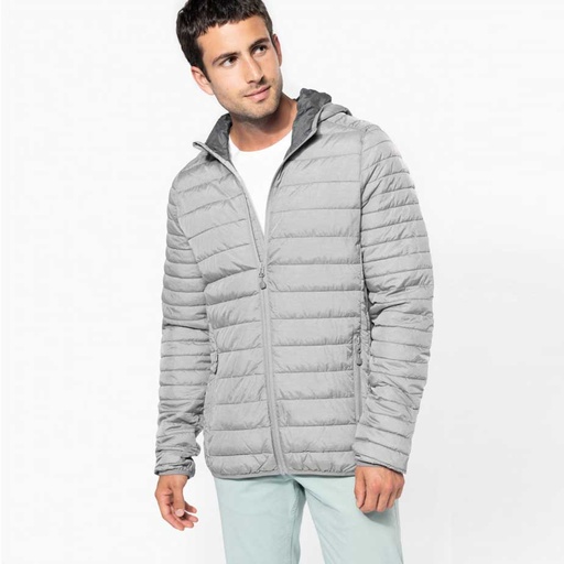 [ls-K6110] Leichte Steppjacke mit Kapuze Herren