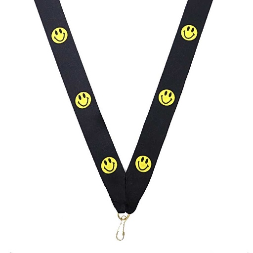 [ls-593-smiley] Halsband 22mm Smiley mit Haken