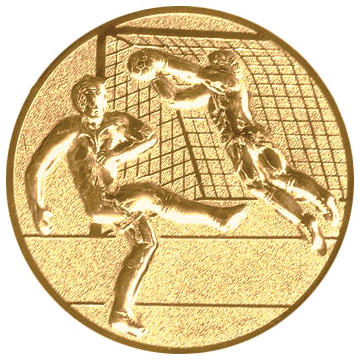 [ls-60265] Emblem Fußball 3D Ø25 - Ø50mm