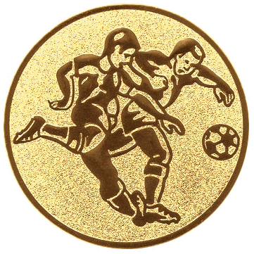 [ls-60259] Emblem Fußballspieler Ø25 - Ø50mm