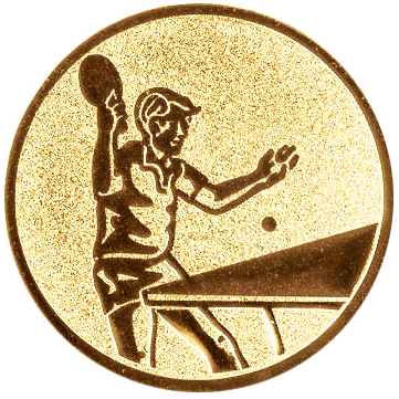 [ls-64213] Emblem Tischtennis Herren Ø25 - Ø50mm