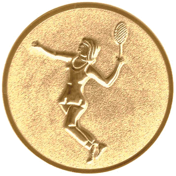[ls-64208] Emblem Tennis Damen 3D Ø25 - Ø50mm