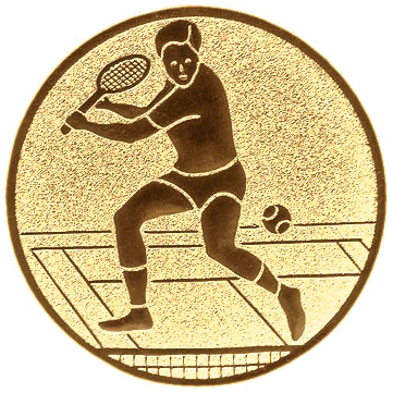 [ls-61266] Emblem Tennis Herren Ø25 - Ø50mm