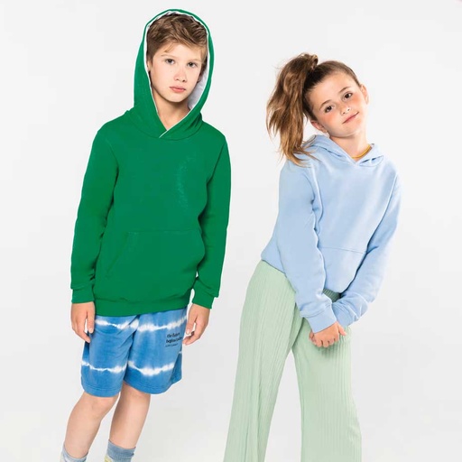 Kapuzensweatshirt Bicolor Kinder