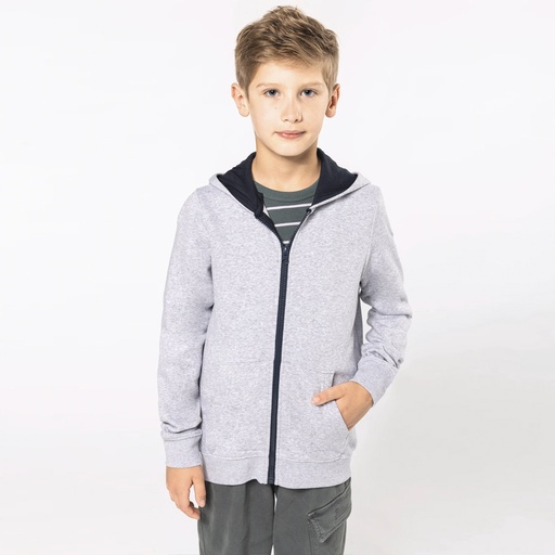 KAPUZENSWEATSHIRT mit Reißverschluss Kinder